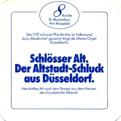 düsseldorf d-nw schlösser edition 2a (quad185-8-kirche st maximilian-blau)
